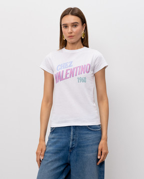Valentino Белая футболка 9B3MG26MAA8