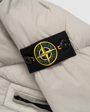 Stone Island Дитячий пуховик кольору хакі з логотипом K2S164100017S002824