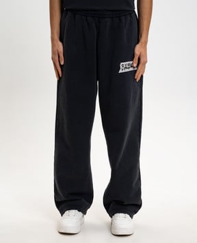 Balenciaga Чорні спортивні штани Masking Tape 846917TTVL8