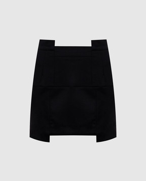 Vetements Черная юбка мини из шерсти WE76TK359B
