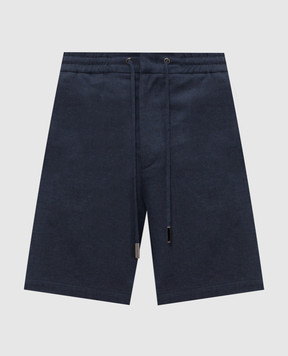 Iceberg Синие шорты с льном D0403625