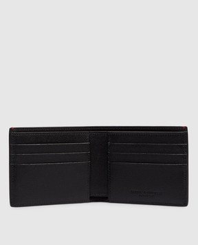 Brunello Cucinelli Чорне шкіряне портмоне з тисненням емблеми MWRLBU006