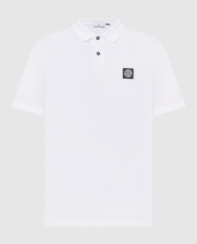 Stone Island Белое поло с нашивкой логотипа L1S152200008S0017