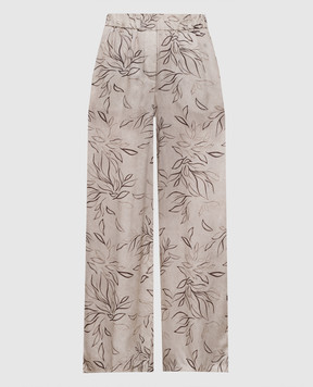 Peserico Бежеві палаццо в квітковий принт A0405204742