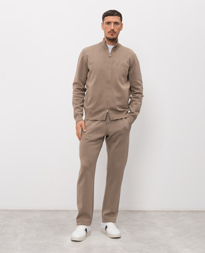 Stefano Ricci Коричневий спортивний костюм з бавовни K616447R31F26114P3D