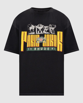 Rhude Черная футболка Paris Trofeo RHPF26TT10012