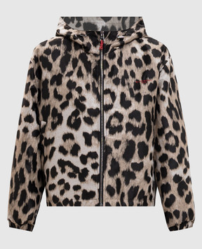 Givenchy Бежевая ветровка в леопардовый принт BW00W716VJ