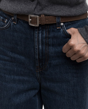 Gianni Chiarini Коричневий замшевий ремінь CNK00971CM