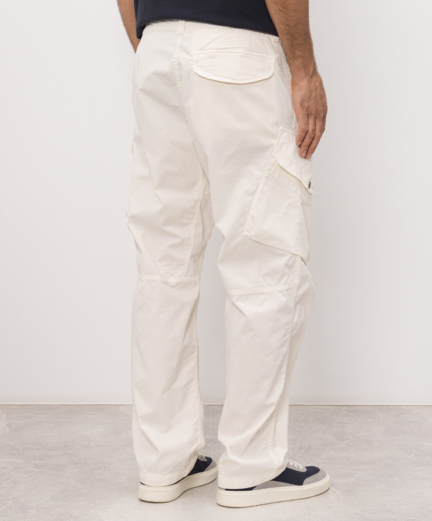 Stone Island Карго цвета айвори с патчем логотипа L2S153100003S0A10 изображение 4