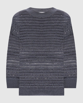 Peserico Сірий джемпер з паєтками S99121F0509110