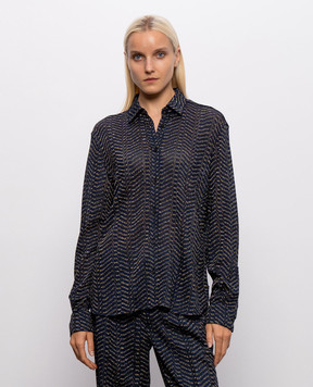 Missoni Синяя блуза с люрексом DS26WJ05BR015R