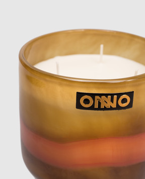 Onno Свічка Art Romy S з ароматом Cashmere Wood в скляному свічнику ON812CW