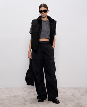 Alexander Wang Чорні штани з логотипом 1WC4254924