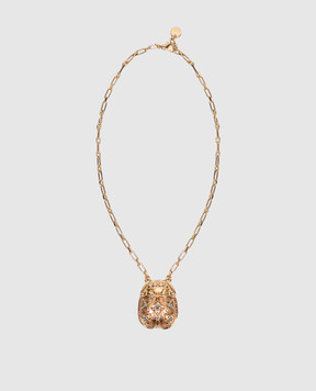 La DoubleJ Золотистая цепочка Lady Scarab NEC0053MET002SOLID