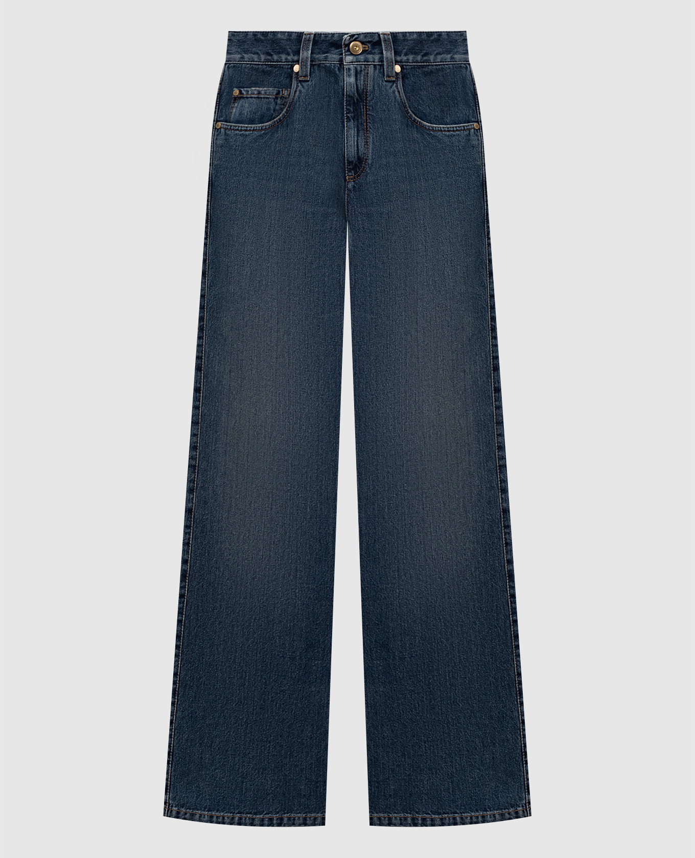 Синие джинсы с патчем