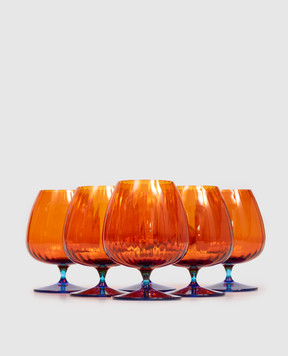 Vema Набір помаранчевих келихів для коньяку Joy 6 шт JOYCOGNAC