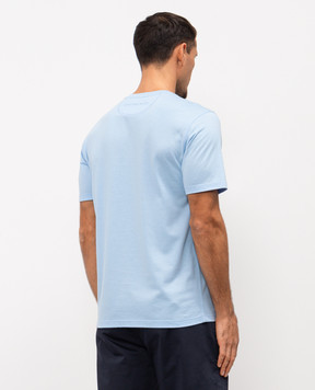 Stefano Ricci Блакитна футболка з емблемою MNH6104920803