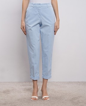 Peserico Блакитні штани з відворотами A04680T2302481