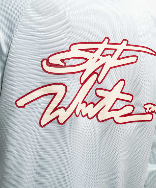 Off-White Голубая спортивная куртка 2BD00AS26JER001 изображение 5