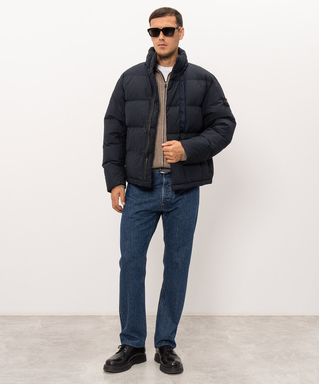 Stone Island Бежевий двосторонній кардиган з кашеміру L2S155100067S0N21 зображення 2