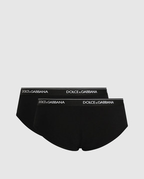 Dolce&Gabbana Набір чорних трусів-бріфів M9C05JONN95