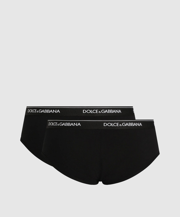 Dolce&Gabbana Набор черных трусов-брифов M9C05JONN95 изображение 2