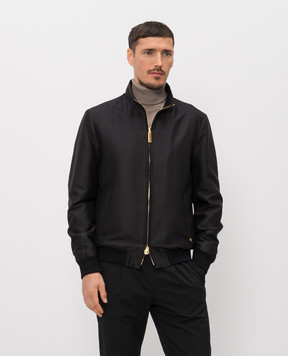 Stefano Ricci Чорна куртка із шовку MZJ6100100AS43HA