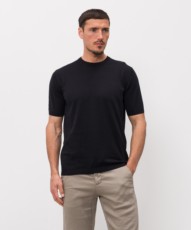 MooRER Синяя футболка JUDE JUDESI5 изображение 3