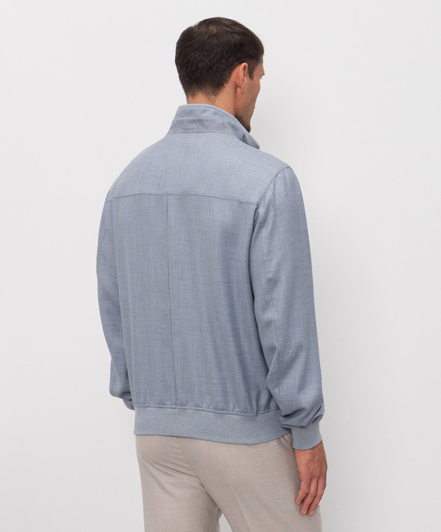 Enrico Mandelli Голубая куртка из кашемира 3L506A5607 изображение 4