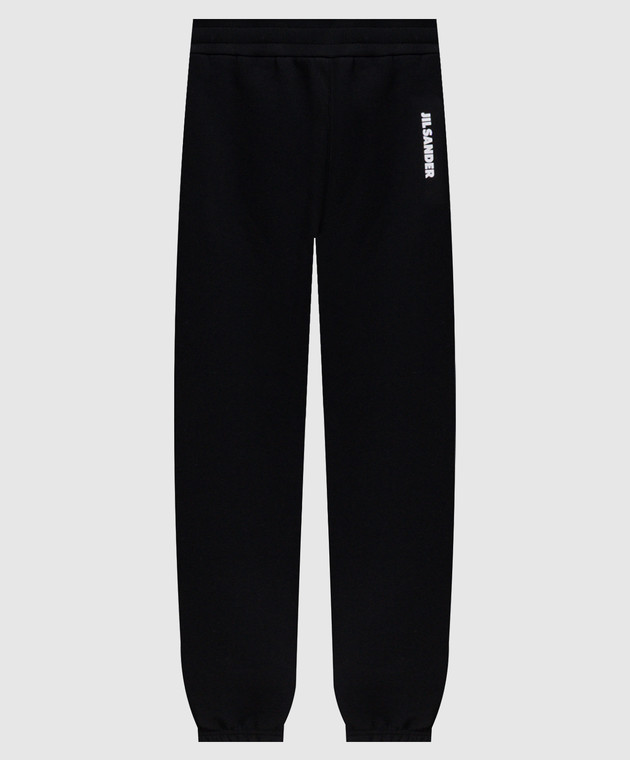 Jil Sander Черные утепленные джоггеры с принтом логотипа JJ02KA0424J20128