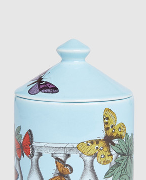 Fornasetti Ароматична свічка - Farfalle e balaustra Décor в порцеляновому свічнику FPSM514YGS