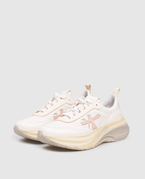 Premiata Білі шкіряні кросівки HILL HILL