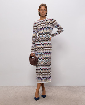 Missoni Платье миди в брендовый узор DS26WG28BK01KO