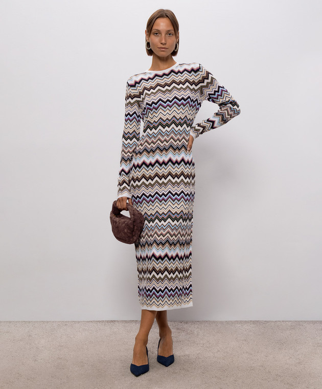 Missoni Платье миди в брендовый узор DS26WG28BK01KO изображение 2