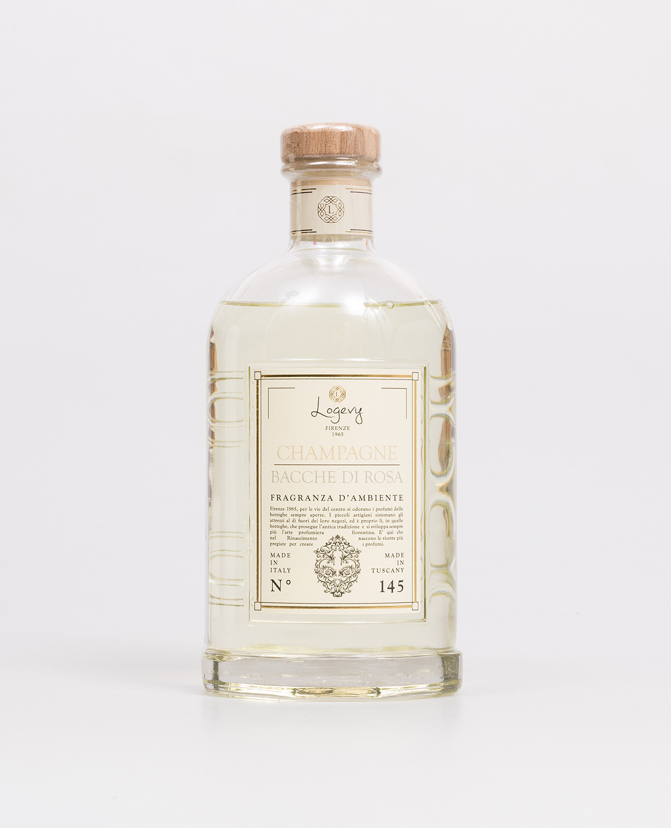 

Аромадиффузор Champagne e bacche di rosa 1000 мл с эмблемой, Желтый, Ароматы для дома