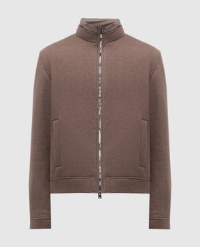 Woolrich Коричневая пуховая куртка Lewis с шерстью CFWOOU2024MRUT5039