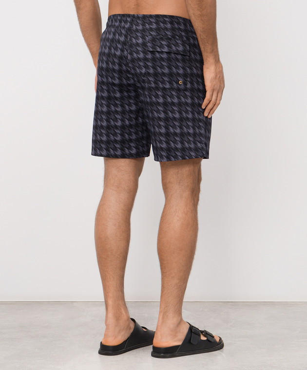 Stefano Ricci Сірі шорти для плавання в принт M6B6200070B65403 зображення 3