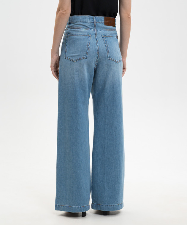 Max Mara Weekend Синие джинсы LATINO со льном WKDLATINO изображение 4