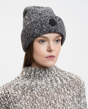 Moncler Сіра шапка з вовною альпаки K20933B00066M1209