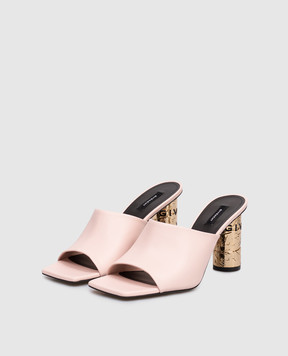 Givenchy Розовые кожаные мюли BE30AFE1J7