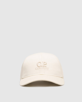 C.P. Company Бежева кепка з вишивкою логотипа MAC750A006288A