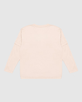 Maison Margiela MM6 Дитячий бежевий лонгслів з ефектом вивороту M61132MM04I