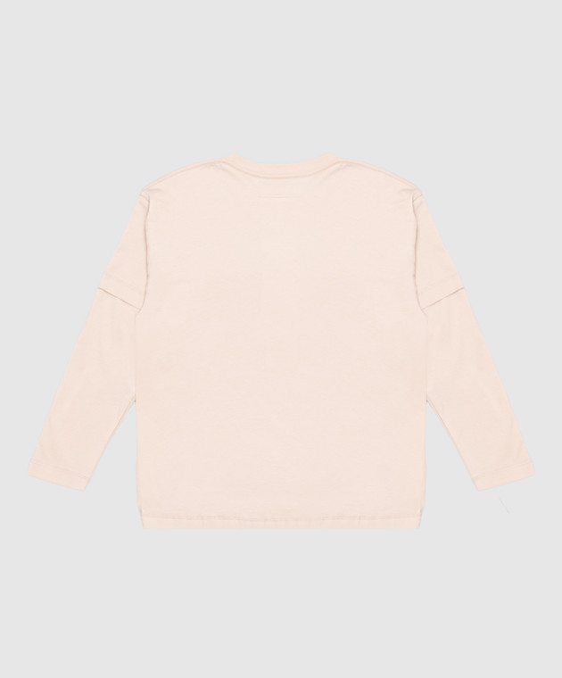 Maison Margiela MM6 Дитячий бежевий лонгслів з ефектом вивороту M61132MM04I зображення 2