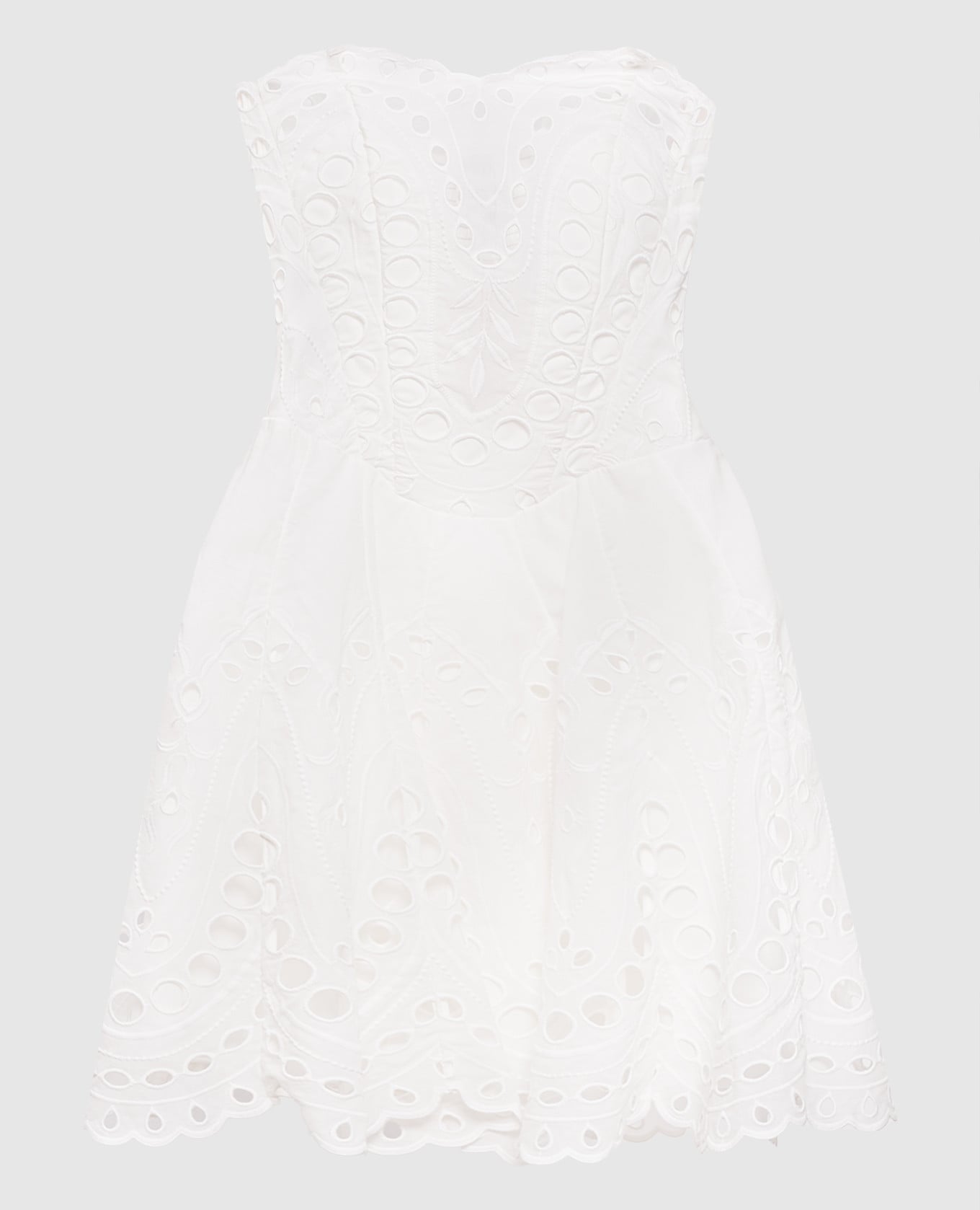 Белое платье мини Bail