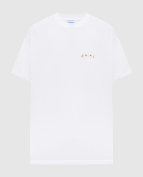 Off-White Белая футболка Arrow Chone Flower 2FA00645T