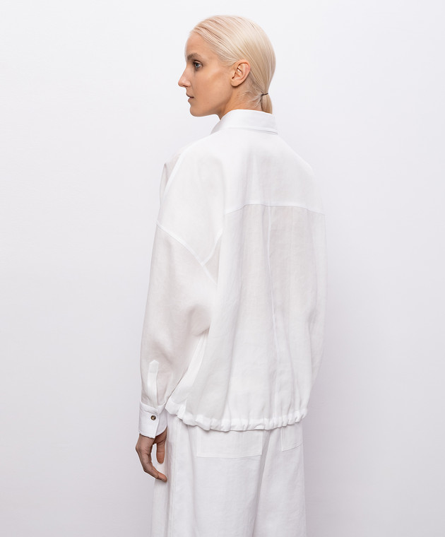 Brunello Cucinelli Біла сорочка з бавовни MQ986NE416 зображення 4