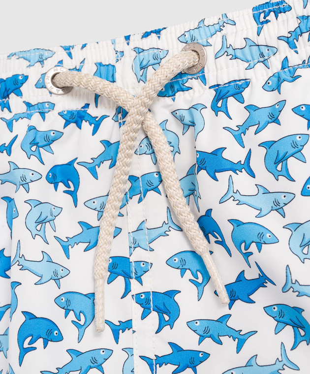 MC2 SAINT BARTH Дитячі білі шорти для плавання Jean Lighting з принтом JEA000402228L зображення 3