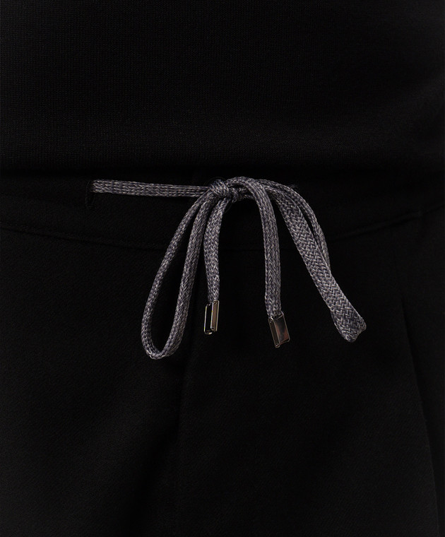 Cashmere&Whiskey Чорні штани з вовни та кашеміру 02556R0775 зображення 5