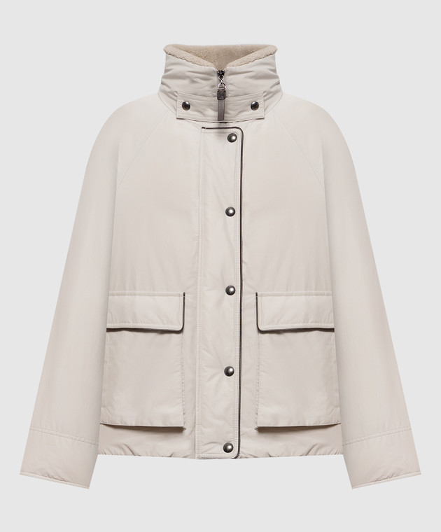 Brunello Cucinelli Серый пуховик MH5253658