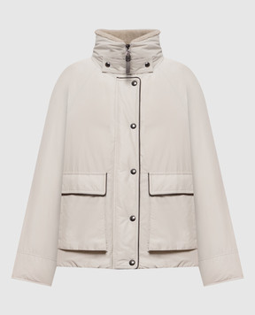 Brunello Cucinelli Сірий пуховик MH5253658